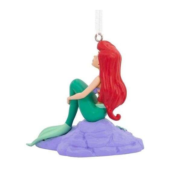 Hallmark Christmas Ornament Disney the Little Mermaid Ariel on Rock. 5 Ornaments - Picture 2 of 3